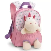 Nici: Nahrbtnik z enorogom plišasto igračo - roza, 25 cm