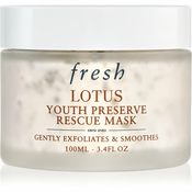 fresh Lotus Youth Preserve Rescue Mask eksfoliacijska maska proti staranju 100 ml