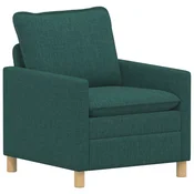Vidaxl Kavč Temno zelena 76 x 81 x 87,5 cm Blago
