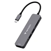 Verbatim USB-C Essentials Multiport Hub, 6 vrat: HDMI, USB-C PD, USB-A 3.2, USB-A, SD & microSD