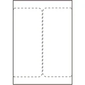 shumee Etikete za pošiljanje 105 x 220 mm, za laserske/brizgalne tiskalnike, 2 kosa/list, 500 listov/škatla, SHIPLABEL105X220-I2P