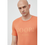Pamucna majica Joop! boja: narancasta, s tiskom