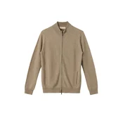 GOBI Cashmere Pletena jopa Womens Essential Cashmere Full-Zip Cardigan temno siva