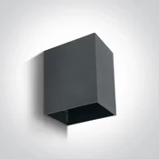 ZIDNA SVJETILJKA LED 3W/3000K/200lm/230V/IP54/68x107x90mm ANTRACIT