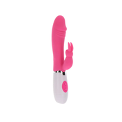 Funky Rabbit Pink - silikonski rabbit vibrator, 19 cm