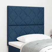 vidaXL vidaXL Vzglavje z LED lučmi z vzglavjem Modra 90 cm blago, (5000043946)