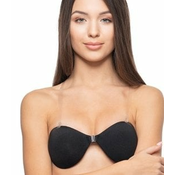 Womens Self-Supporting Bra with Straps - Black