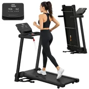 Verk group-Elektricna Traka za Trcanje 16 km/h s Nagibom i Bluetoothom – Sklopiva Kucna Treadmill do 150 kg