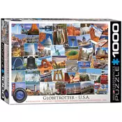 Eurographics Globetrotter USA 1000-Pieces Puzzle 0750