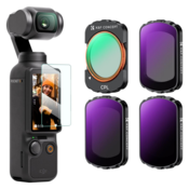 K&F 4pcs Filter Kit(CPL+ND16+ND64+ND256) high-definition lens, anti-reflective green coating on one