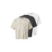 Abercrombie & Fitch Majica kremna/črna/bela