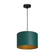 Luster na sajli ARDEN 1xE27/60W/230V precnik 25 cm zelena/zlatna