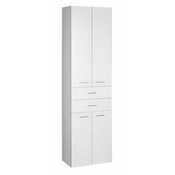 Visoka omarica s predali ZOJA/KERAMIA FRESH, 50 x 184 x 29 cm, bela - Bela - 24 - 29.00 - MDF/laminat - Viseča/stojalo - Nujna namestitev - Aqualine - ZOJA - 50.00 - Klasičen - 50x184x29 cm - 184.00