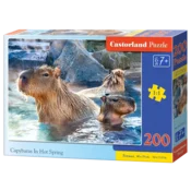 Castorland - Puzzle Kapibare v vročem vrelcu - 200 kosov