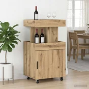 vidaXL Bar voziaek Artisan hrast 50 x 41 x 89 cm Konstrukcijski les