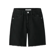 NAME IT Kavbojke črn denim