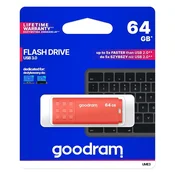 slomart Goodram UME3 USB 3.2 64GB, oranžen pendrive
