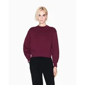 Armani Exchange za ženske. XW000747AF16114UA343 Mikina Groove burgundska (L), Priložnostno, Bombaž, Burgundija