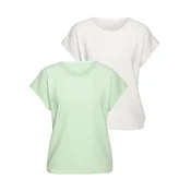 VIVANCE Majica pastelno zelena/off-bela