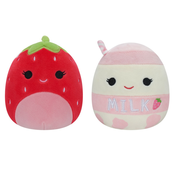 Squishmallow Crvena jagoda/mlijeko s ukusom jagode, 12cm