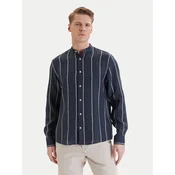 Bugatti Srajca 9550-78954C Mornarsko modra Casual Fit