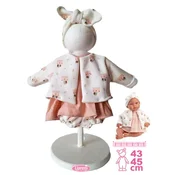 Llorens M844-004 oblačila za dojenčkovo punčko NEW BORN velikosti 43-45 cm
