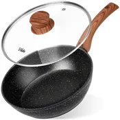 Vilde Granitna ponev s steklenim pokrovom GRANITICA WOOD 24 cm, 2,2 l