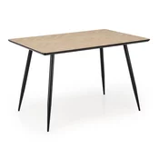 Miza Houston 1746 Črna, Svetel les, 77x80x120cm, MDF plošča, Kovina