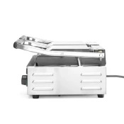 Dvojni Kontaktni Žar, Rebrast, 230V/3600W, (570x395x510mm)