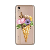 Ovitek Print za Huawei Y5 2019/Honor 8s 2019/Honor 8s 2020 My Print Cover, Skin Watercolor Ice Cream, bež in prozorna