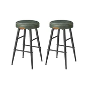 Songmics Set barskih stolov 2 kosa 495x495x63 cm zelena