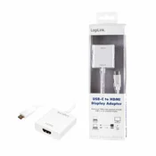 Adapter USB-C = HDMI 1.4 4K 30Hz 14cm Logilink (UA0236A) EOLS-P