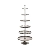 Eglo 427652 - Stalak za posluživanje BABIRIK 206x79 cm srebran
