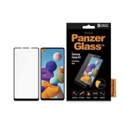 PanzerGlass Kaljeno steklo PanzerGlass E2E Regular za Samsung Galaxy A21 - s črnim okvirjem