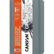 Canson Book Hardbound Graduate Sketch & Notes 21,6 x 14 cm 90 g Light Grey Skicirka