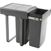 EKOTECH vgradni koš za odpadke Mega 45, 2 x 26 litrov, umetna masa, siva