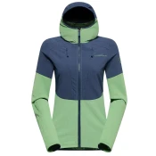 Ženska jopa s kapuco La Sportiva Session Tech Hoody, nočno nebo/trepetlikov zelena (S)