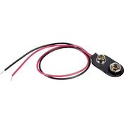 TRU COMPONENTS Baterijski priključek 1x 9 V Block priključek na pritisni gumb (D x Š) 31 mm x 14 mm TRU COMPONENTS BS-ER-36-200, (20635737)