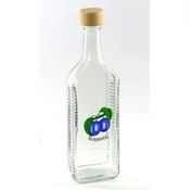Steklena steklenica 700ml HAVELKA s pokrovom ŠVESTKA