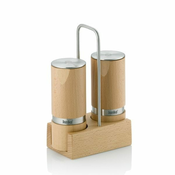 Kela Komplet začimb KL-12193 Komplet začimb za sol in poper, 3 kosi, Kauri bukev, 13 cm