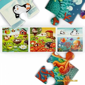 Puzzlika PUZZLE 3v1 “NAJLJUBŠE ŽIVALI”