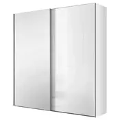 Ormar Sa Staklenim Kliznim Vratima Lumos 200/222/68 cm srebrna, bela