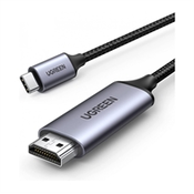 Ugreen MM142 kabel HDMI / USB-C 4K 1.5m, črna/siva