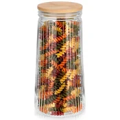 shumee Bambusova steklena kuhinjska posoda za hrano, razsute izdelke, neprepustna 1.4
