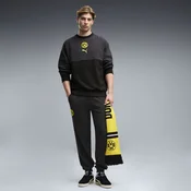 PUMA Borussia Dortmund ftblCulture Sweat Pants Men, Clothing, Black/Faster Yellow, S