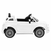 Greatstore Otroški električni avtomobil Fiat 500 bel