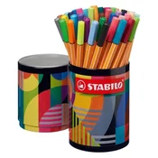 STABILO Point 88 ARTY Tűfilc pribor cilindričan metal kutija 0.4 mm 45 boja