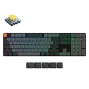 Keychron Keychron K5 QMK Brezžična Mehanska Tipkovnica (Version 2) RGB LED (Hot-swappable)/Banana/K5X-H4, (22108195)