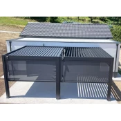 TOP DELUXE ROJA PLAST - BIOKLIMATSKA PERGOLA – ANTHARES - SAMOSTOJEČA/STENSKA - antrazit/bela - tudi na obroke pri nas!LEANPAY, 1STAVNO-NLB Buy&go