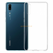 Ultra tanek silikonski ovitek za Huawei P20-prozoren